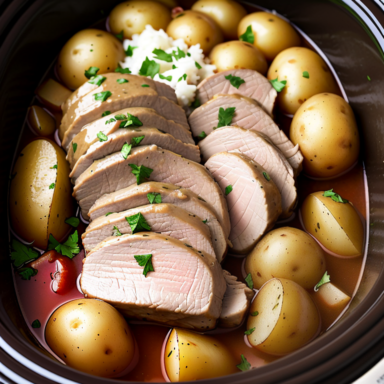 crock pot pork tenderloin and potatoes