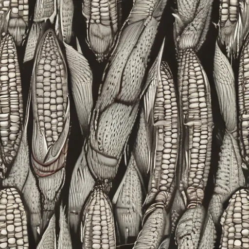 corn drawing