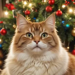 christmas cat background