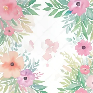 watercolor floral background