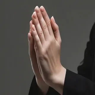 praying hands transparent background