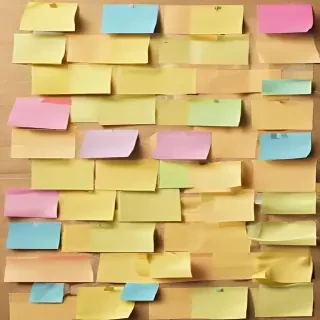 sticky note background
