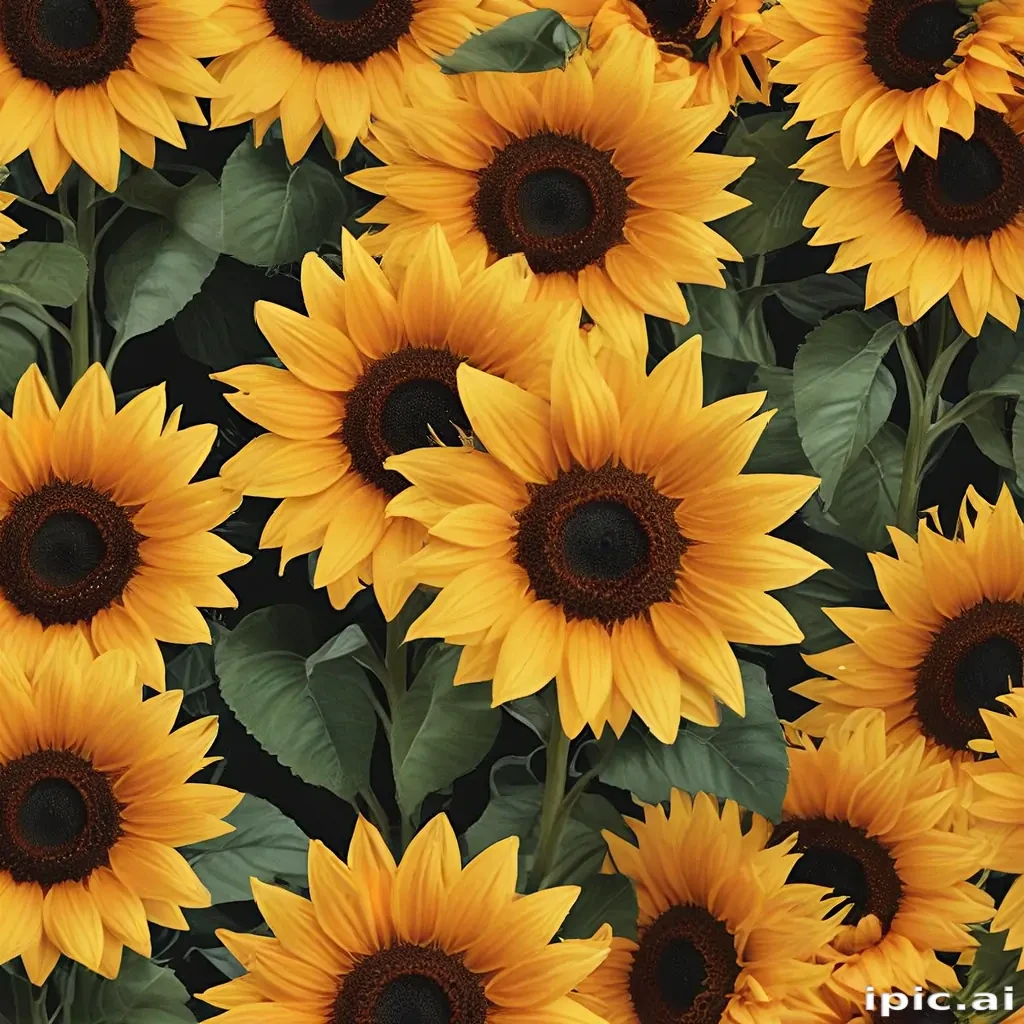 aesthetic sunflower background