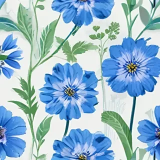 blue flowers transparent