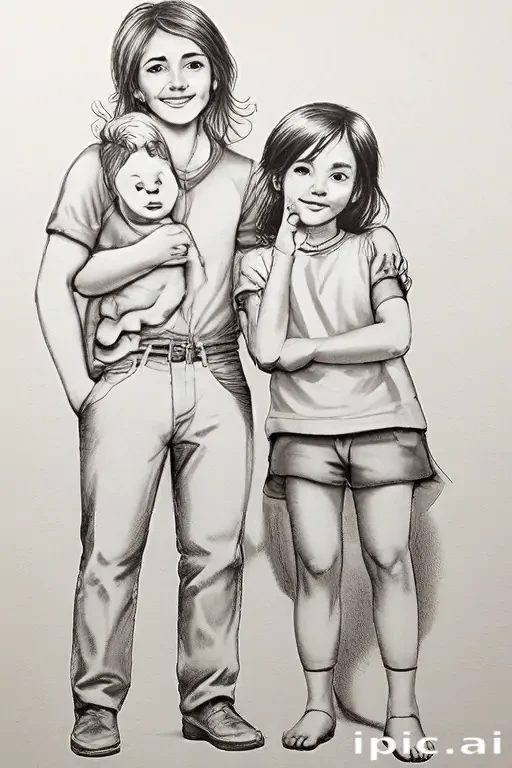 drawings of family