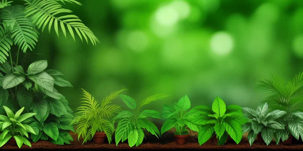zoom backgrounds with plants