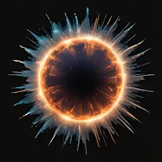 transparent explosion