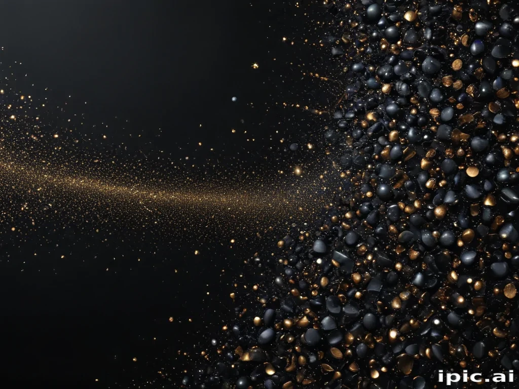 black background with glitter