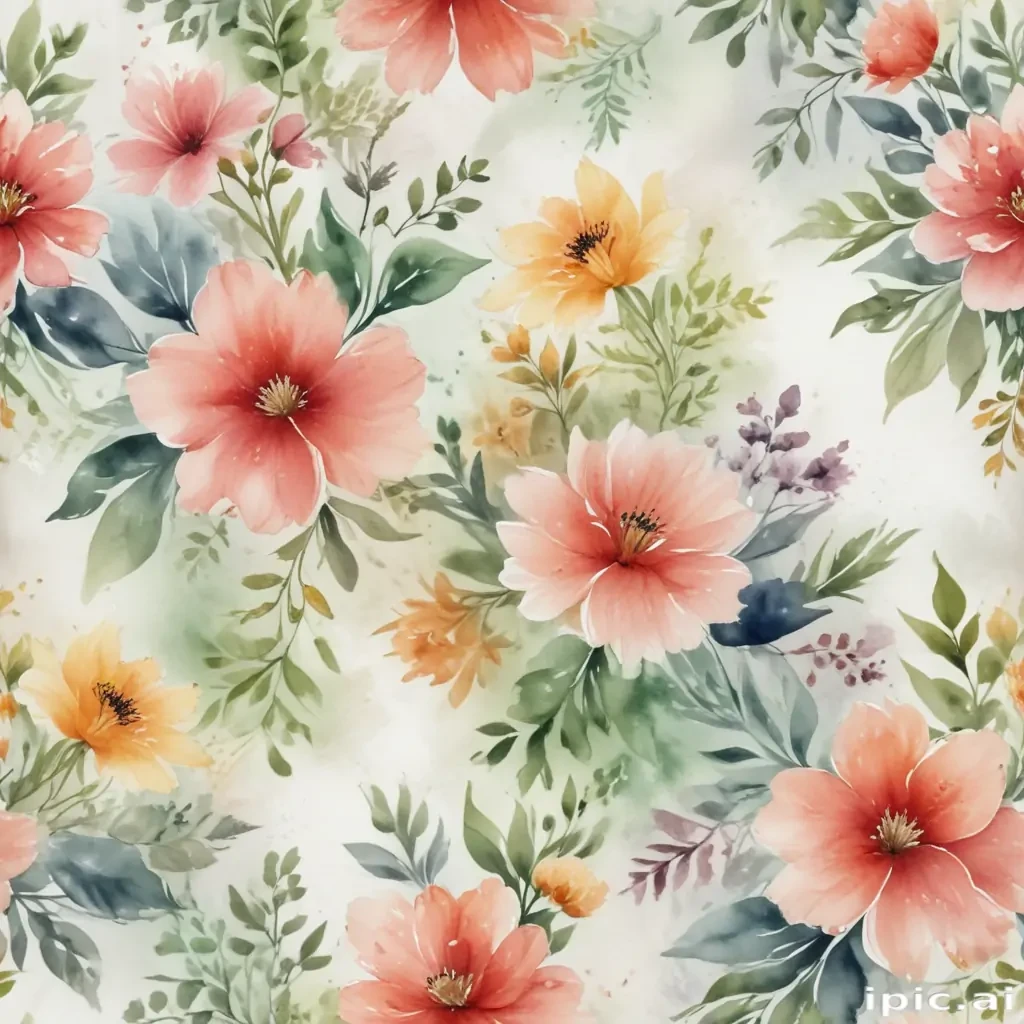 floral watercolor background