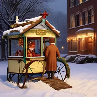 old fashioned christmas pictures