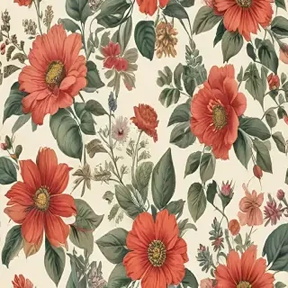 vintage flower illustration