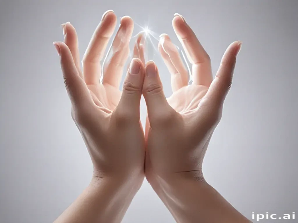 transparent prayer hands