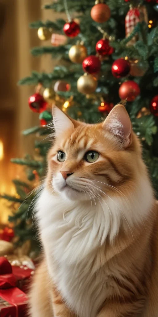 christmas images cats
