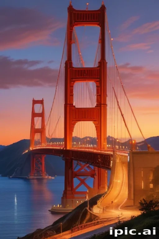 clipart golden gate bridge