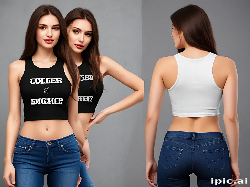 crop top mock up