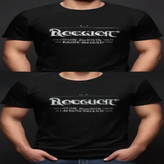 black t-shirt mockup