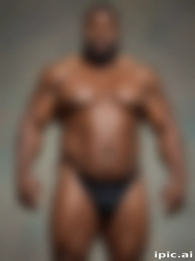 black fat man