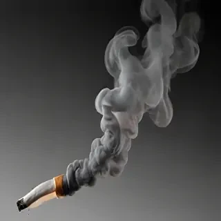 smoke no background