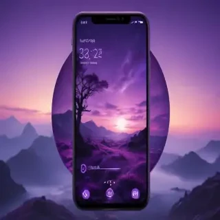 purple home screen wallpaper