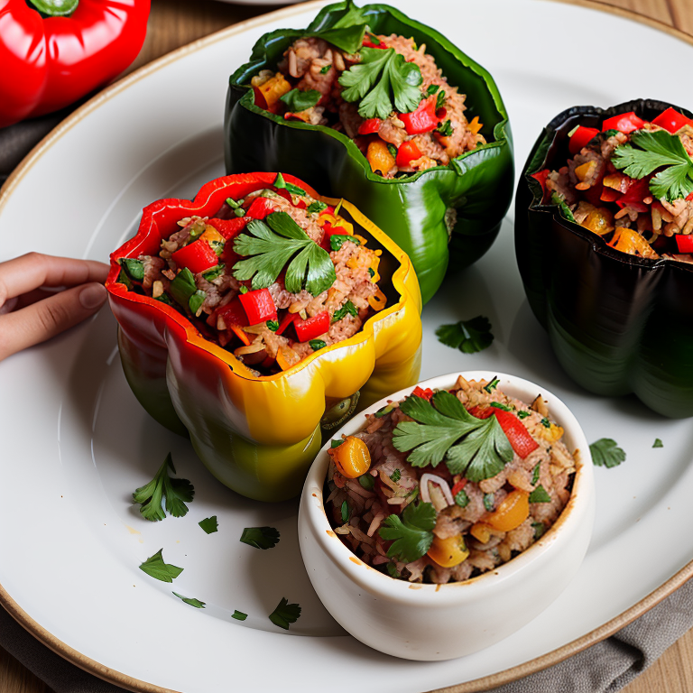stuffed bell pepper recipe without rice