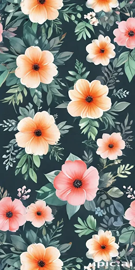 floral watercolor background