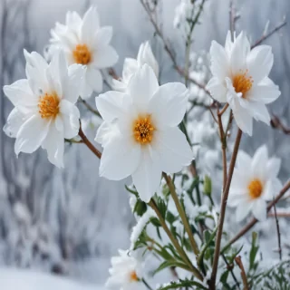 winter flower wallpaper background