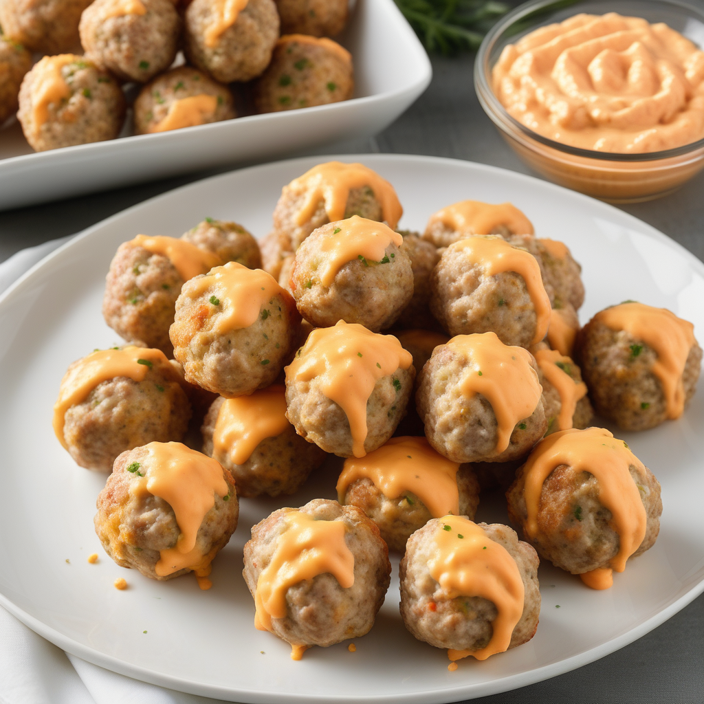 sausage balls with pimento cheese