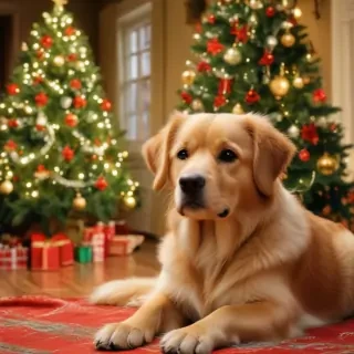 christmas dog backgrounds
