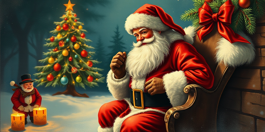 vintage santa images free