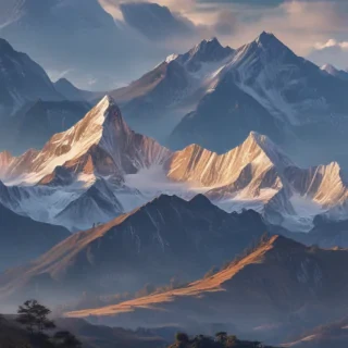 transparent mountains