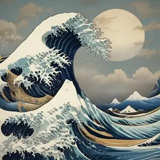 the great wave wallpaper