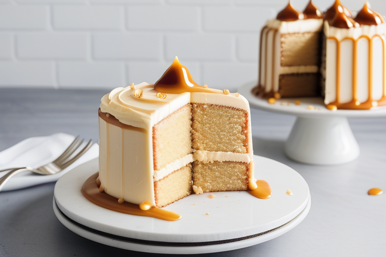 salted caramel cake with kentucky buttercream