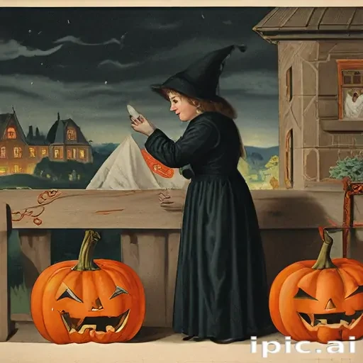 public domain vintage halloween art