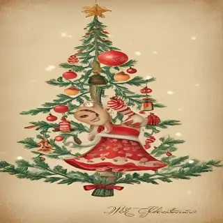 vintage merry christmas