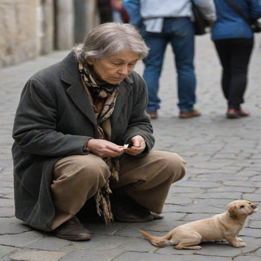 begging