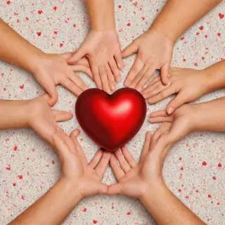 heart hands clipart