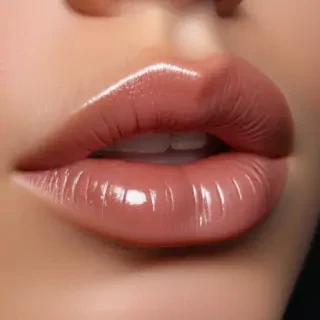 transparent lips