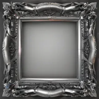 silver frame png
