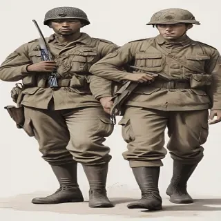 soldiers drawing