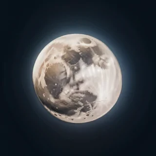 transparent moon