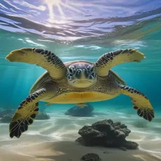 sea turtle desktop background