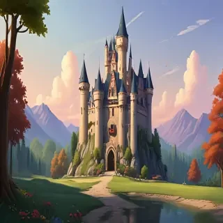 castle in cartoon