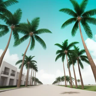 palm trees background