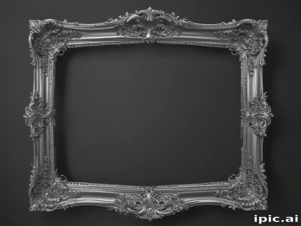 silver frame png