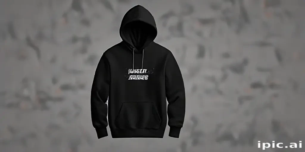 black hoodie mockup png