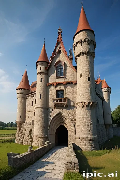 cartoon of castle