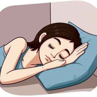 sleep in cartoon