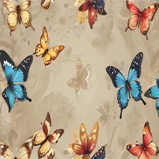 background with butterflies