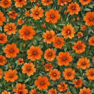 orange flower clipart