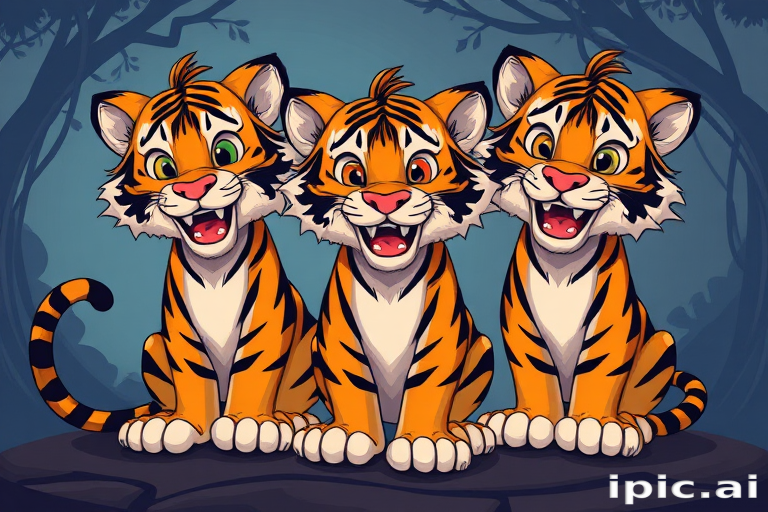 cartoon tigers